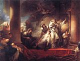 Jean-honore Fragonard Canvas Paintings - Coresus Sacrificing himselt to Save Callirhoe
